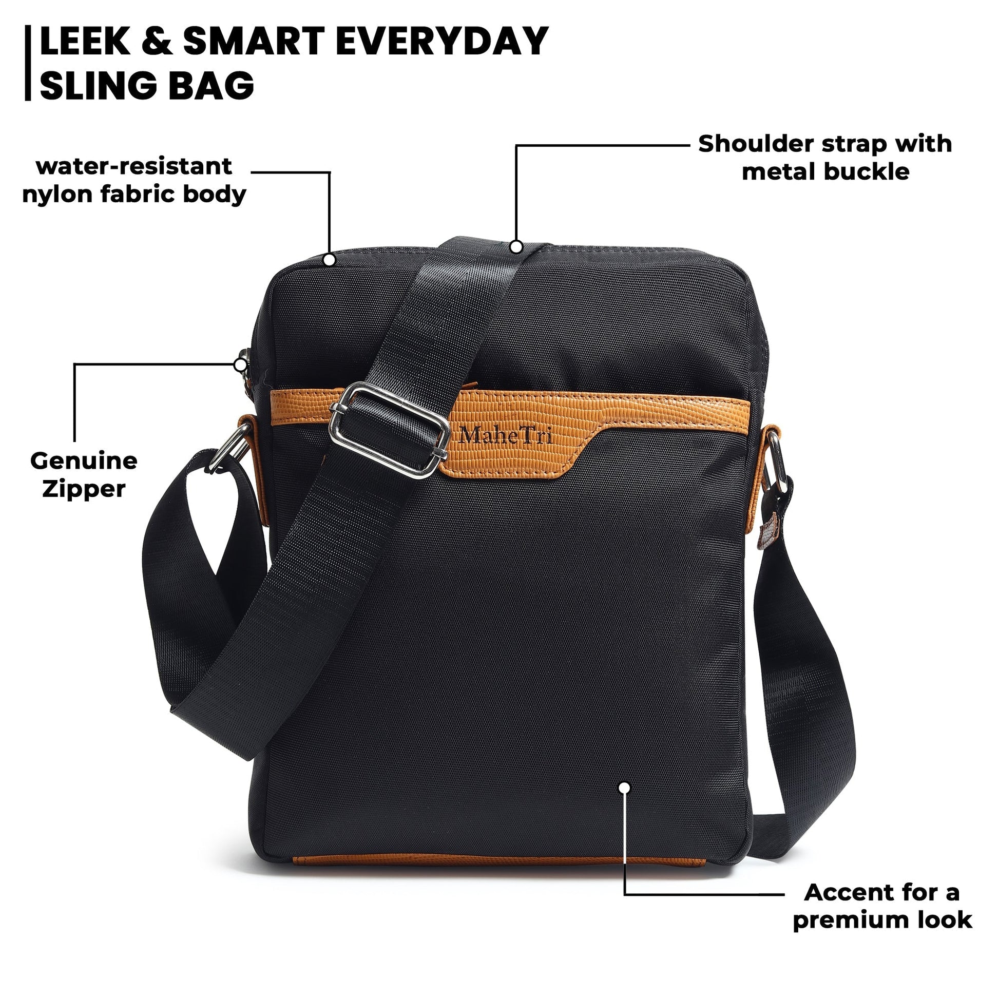 Classy Leather Bags Mark Canvas Side Messenger Bag with adjustable strap and multiple compartments for everyday use.