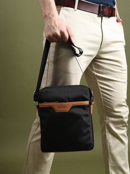 Classy Leather Bags Mark Canvas Side Messenger Bag showing durable canvas material and adjustable shoulder strap.