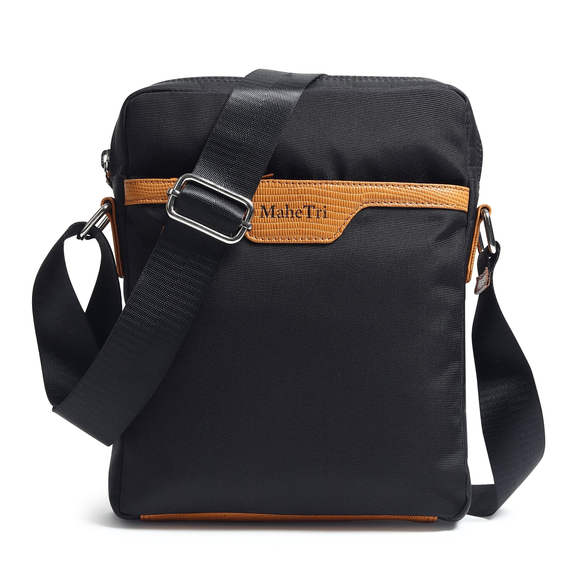 Classy Leather Bags Mark Canvas Side Messenger Bag showing adjustable strap and spacious main compartment.