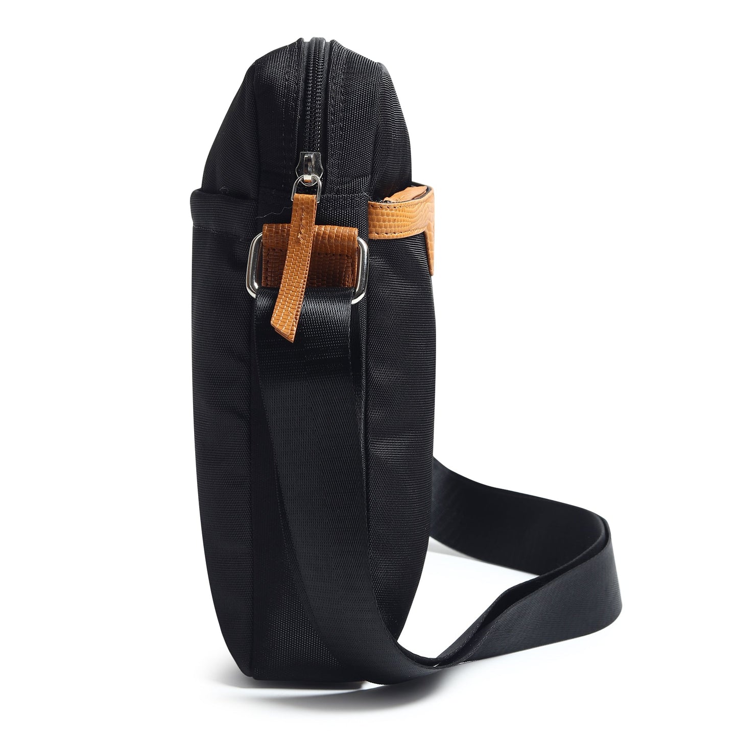 Classy Leather Bags Mark Canvas Side Messenger Bag showing its front view with adjustable strap and spacious interior.