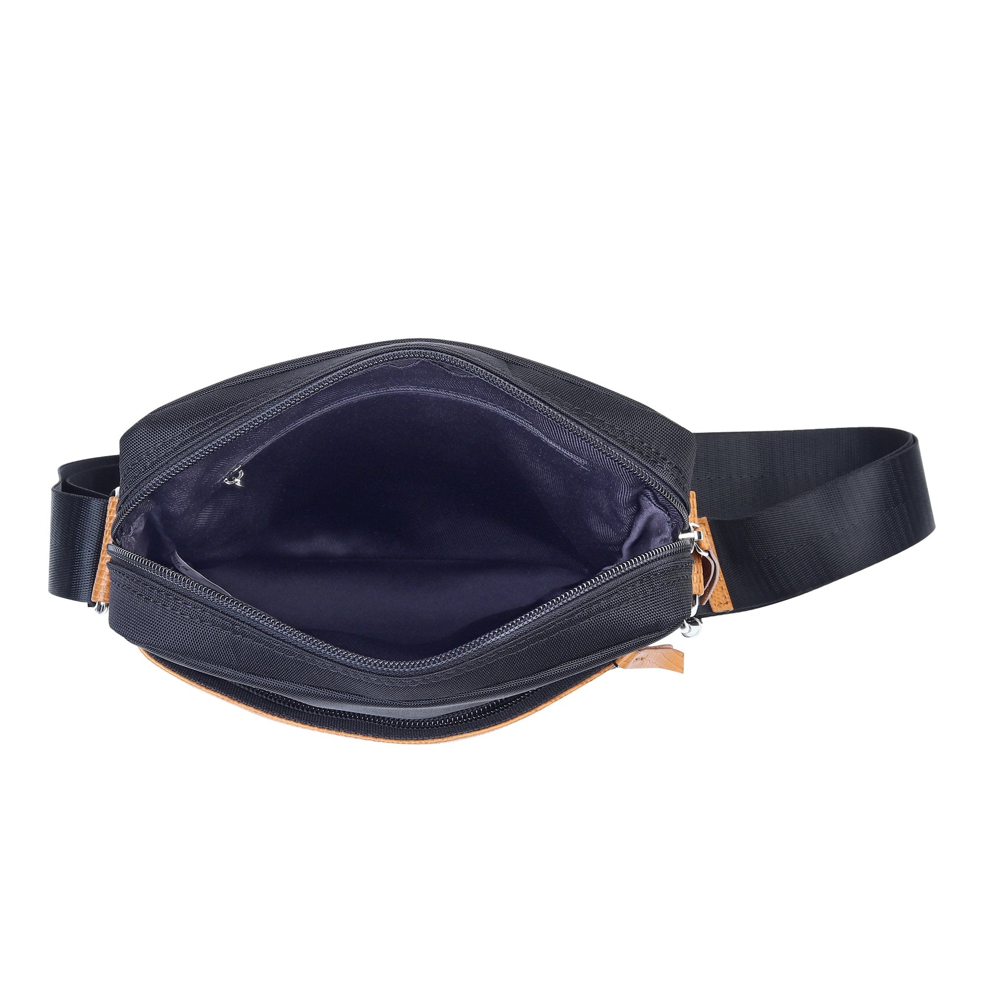 Classy Leather Bags Mark Canvas Side Messenger Bag with adjustable strap and multiple compartments, stylish and functional for everyday use.