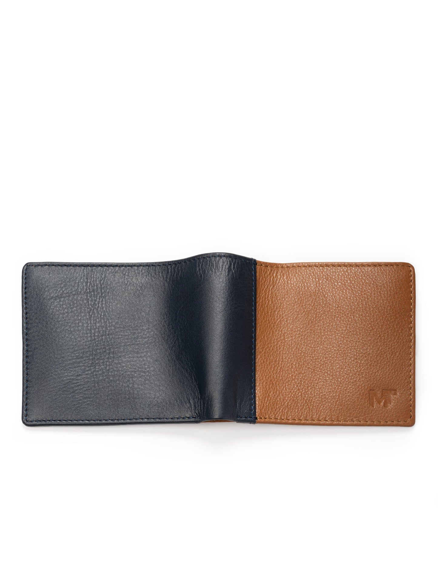 Leather Saxton Bi-Colour Wallet by Classy Leather Bags featuring dual-tone design and multiple card slots.
