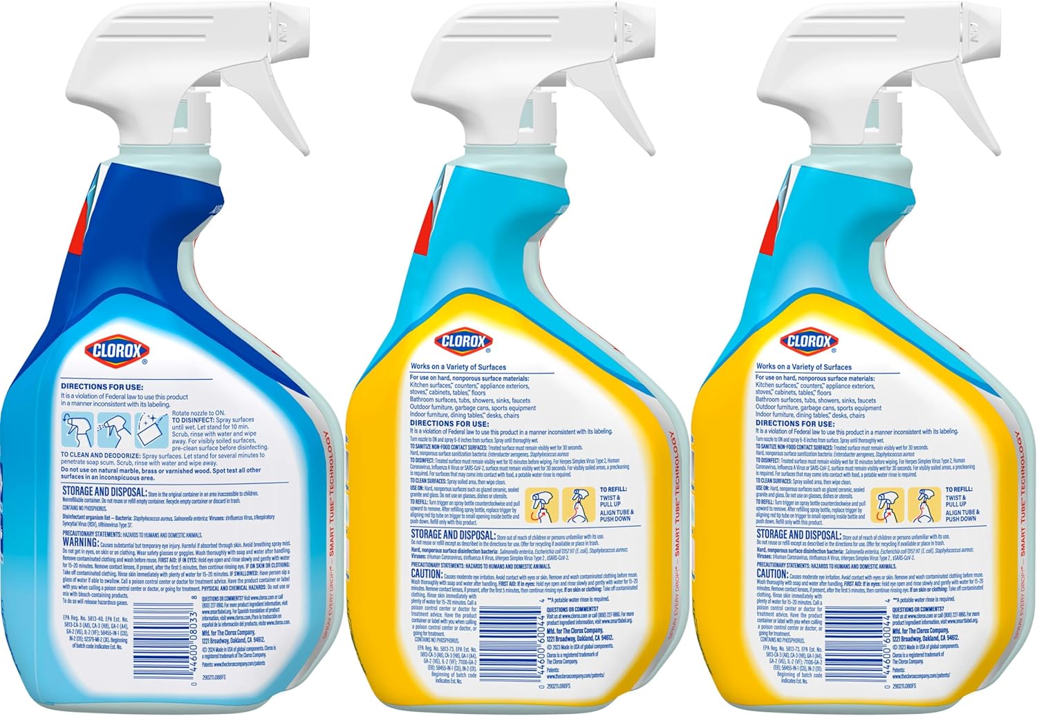 Clorox Disinfecting All - Purpose Cleaner 32 Oz and Disinfecting Bathroom Cleaner, Household Essentials, 30 Oz, Pack of 3 - BACKUPMYFILESNOW