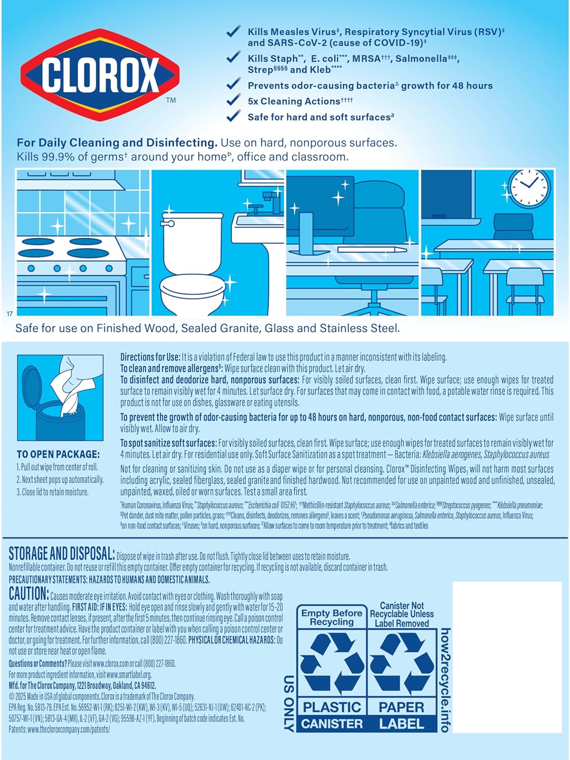 Clorox Disinfecting Cleaning Wipes Variety Pack, 75 Count Each, Pack of 3 (Package May Vary) - BACKUPMYFILESNOW