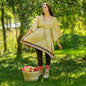 Surplus Aanya adjustable short kaftan by Darn Good Yarn in warm tones, lightweight clothing with a relaxed fit and flowing design.