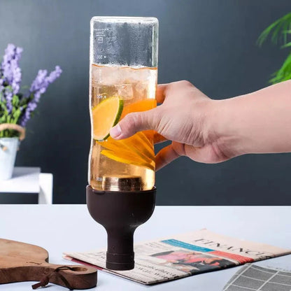 Nepal Tea Cold Brew Infuser Bottle with a sleek glass design for easy brewing of flavored cold teas.