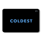 Coldest E-Gift Card featuring the Coldest brand logo on a sleek digital card design.