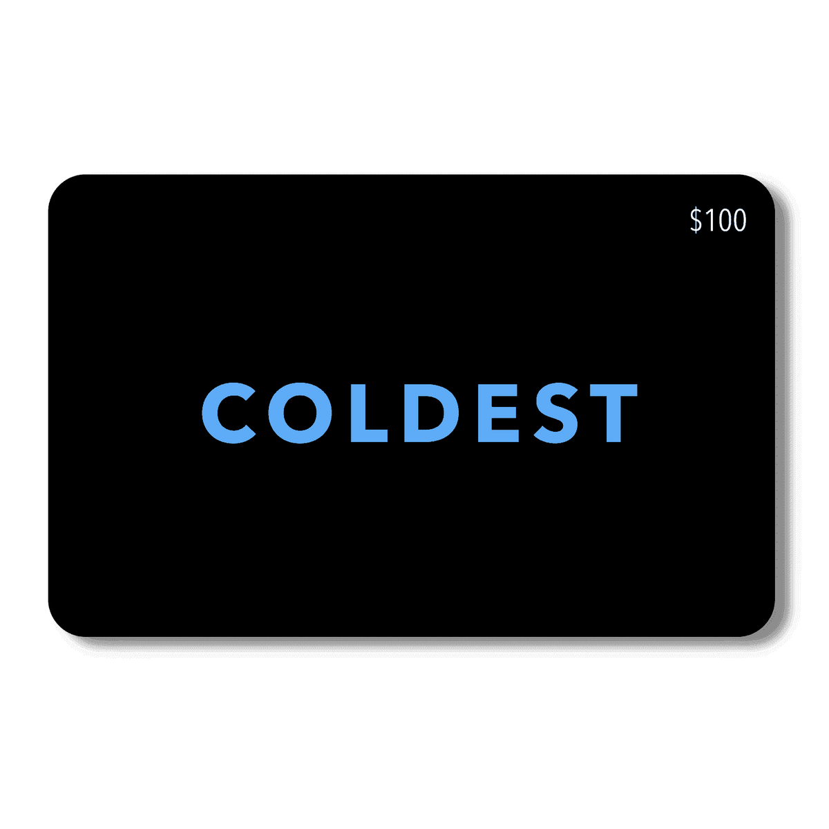 Coldest E-Gift Card featuring the Coldest brand logo, suitable for digital gifting and online use.