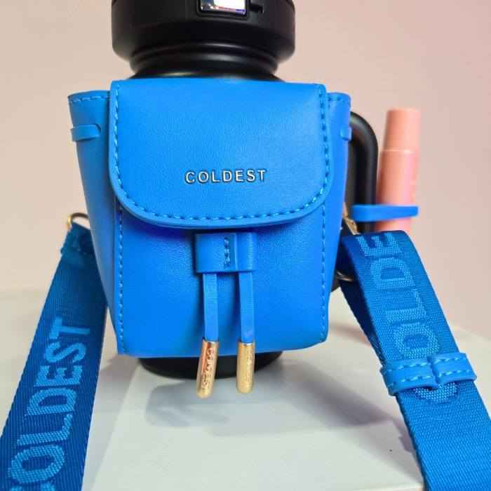 Coldest mini backpack with squeeze holder, key hanger, and mint box in sleek black, compact and stylish for everyday use.