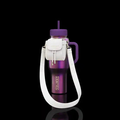 Coldest Mint Box with mini black backpack, squeeze holder, and key hanger, all in compact, stylish design.