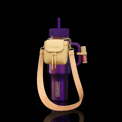 Coldest Mint Box with mini black backpack, squeeze holder, and key hanger, compact and stylish accessory for everyday use