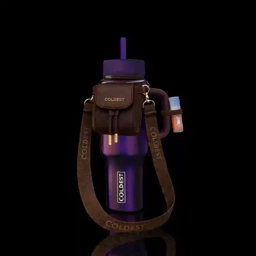 Coldest mini backpack with squeeze holder, key hanger, and mint box in black, perfect for stylish everyday organization.