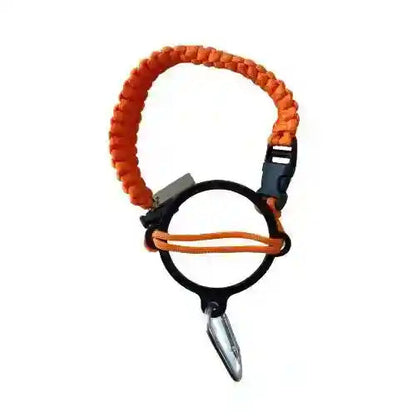 Coldest Paracord Handle accessory with durable black paracord and ergonomic grip for comfortable handling.