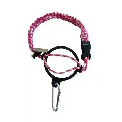 Coldest Paracord Handle accessory with durable black paracord and ergonomic design for comfortable grip.