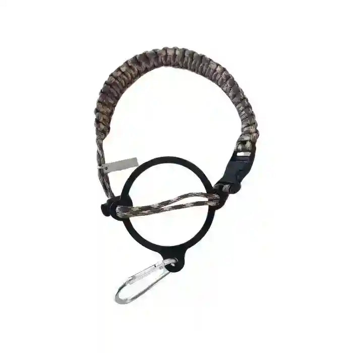 Coldest Paracord Handle accessory with durable black and orange paracord, designed for secure grip and outdoor use.