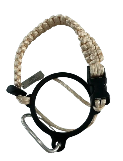 Coldest Paracord Handle accessory with durable black and gray paracord wrapping, designed for comfortable grip and outdoor use