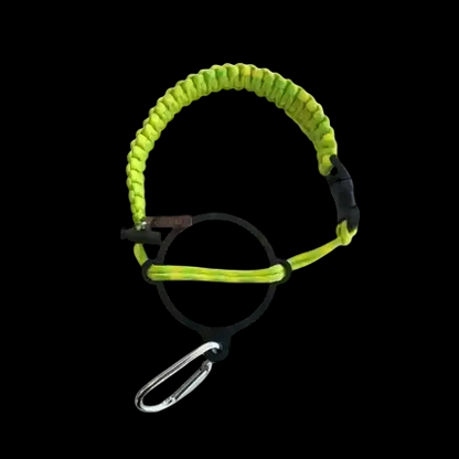 Coldest Paracord Handle accessory with durable black paracord and ergonomic grip for outdoor gear or tools.