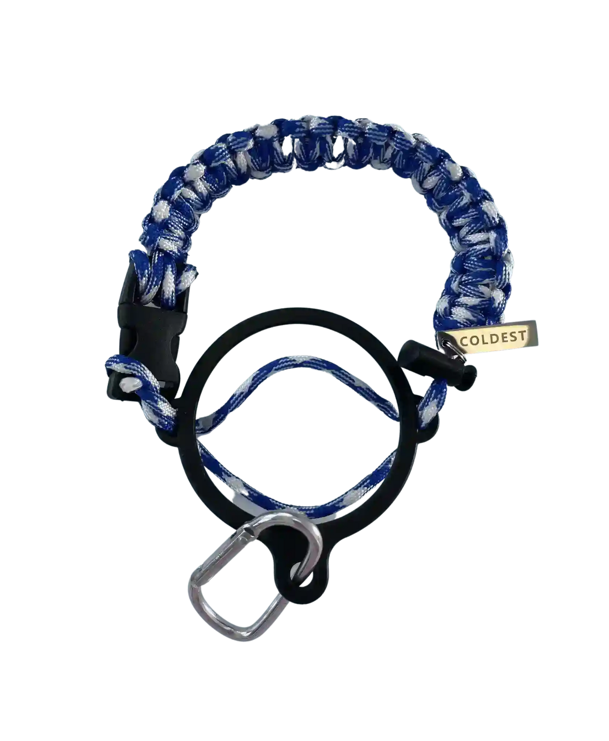 Coldest Paracord Handle accessory with durable, woven paracord grip in black and gray for secure handling.