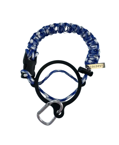 Coldest Paracord Handle accessory with durable, woven paracord grip in black and gray for secure handling.