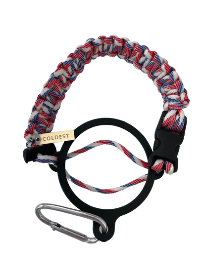 Coldest Paracord Handle accessory with durable black paracord and ergonomic grip for outdoor gear and utility use.