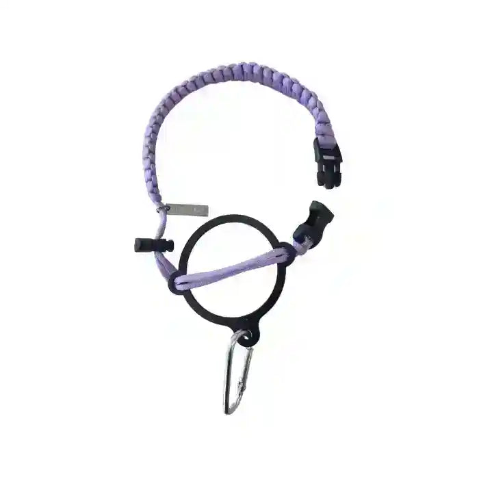 Coldest Paracord Handle accessory with durable black and orange paracord wrap, designed for comfortable grip and outdoor use.