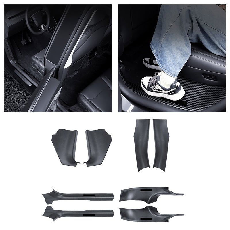Tesery Model Y door sill protector kit with Juniper design, durable interior protection for vehicle door sills.