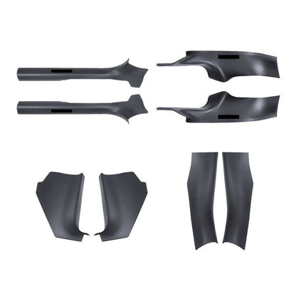 Tesla Model Y Juniper interior door sill protector kit by Tesery, includes all components for door sill protection.