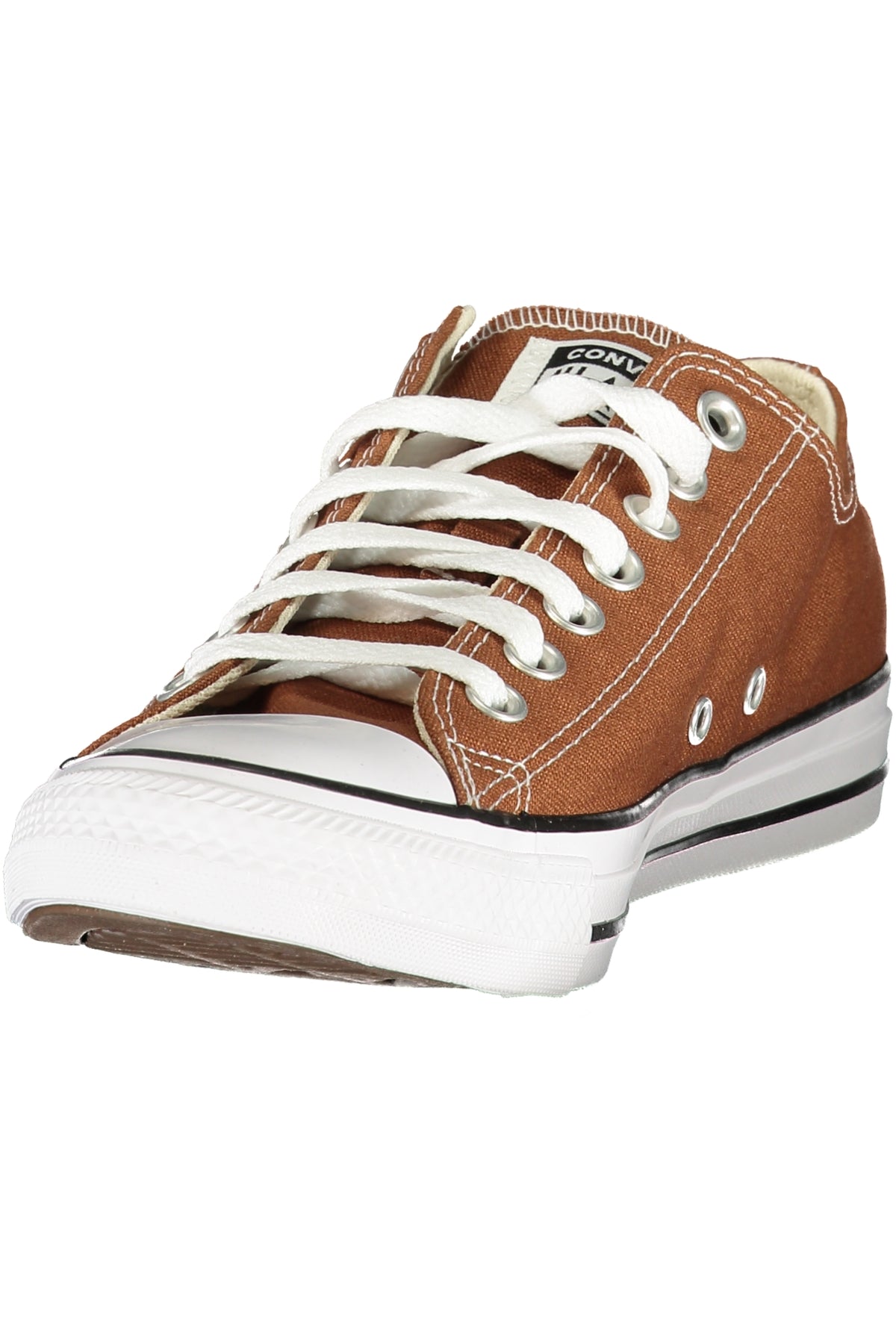 Brown Converse women's sports sneakers with classic design and white rubber soles, perfect for athletic or casual wear.