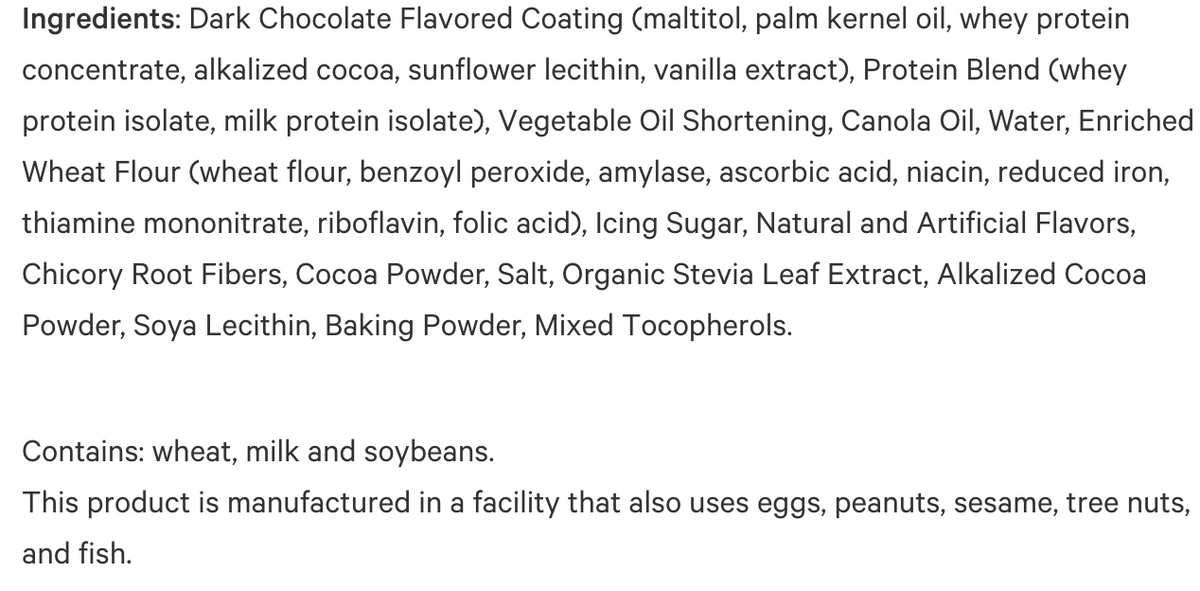 Cookies and cream wafer bar by AmBari Nutrition, showing a crispy wafer covered in cookies and cream coating.