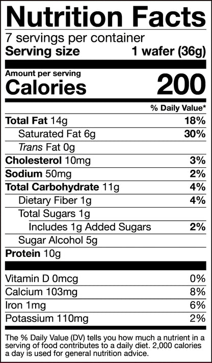AmBari Nutrition PROTIDIET wafer bar with cookies flavor, showcasing a crispy wafer snack in a bright wrapper.