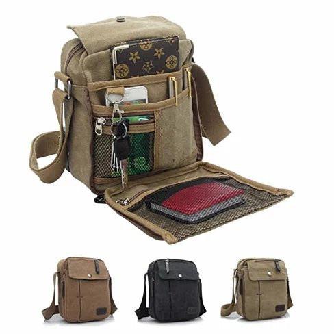 COOL & CHIC Casual Canvas Crossbody - BACKUPMYFILESNOW