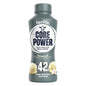 Core Power Elite High Protein Shake in vanilla flavor, 14 fl oz bottle, showing the creamy vanilla drink in a clear bottle.