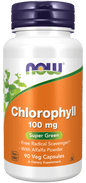 Country Life Natural Foods Chlorophyll 100 mg vitamins and supplements in a bottle of 90 vegetarian capsules.