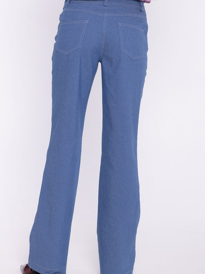 Nife model 228928 jeans displayed on a hanger, showcasing classic denim pants with a slim fit and traditional five-pocket design.