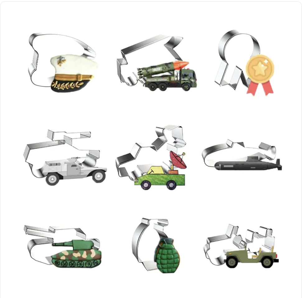 Military-Shaped Cookie Cutter