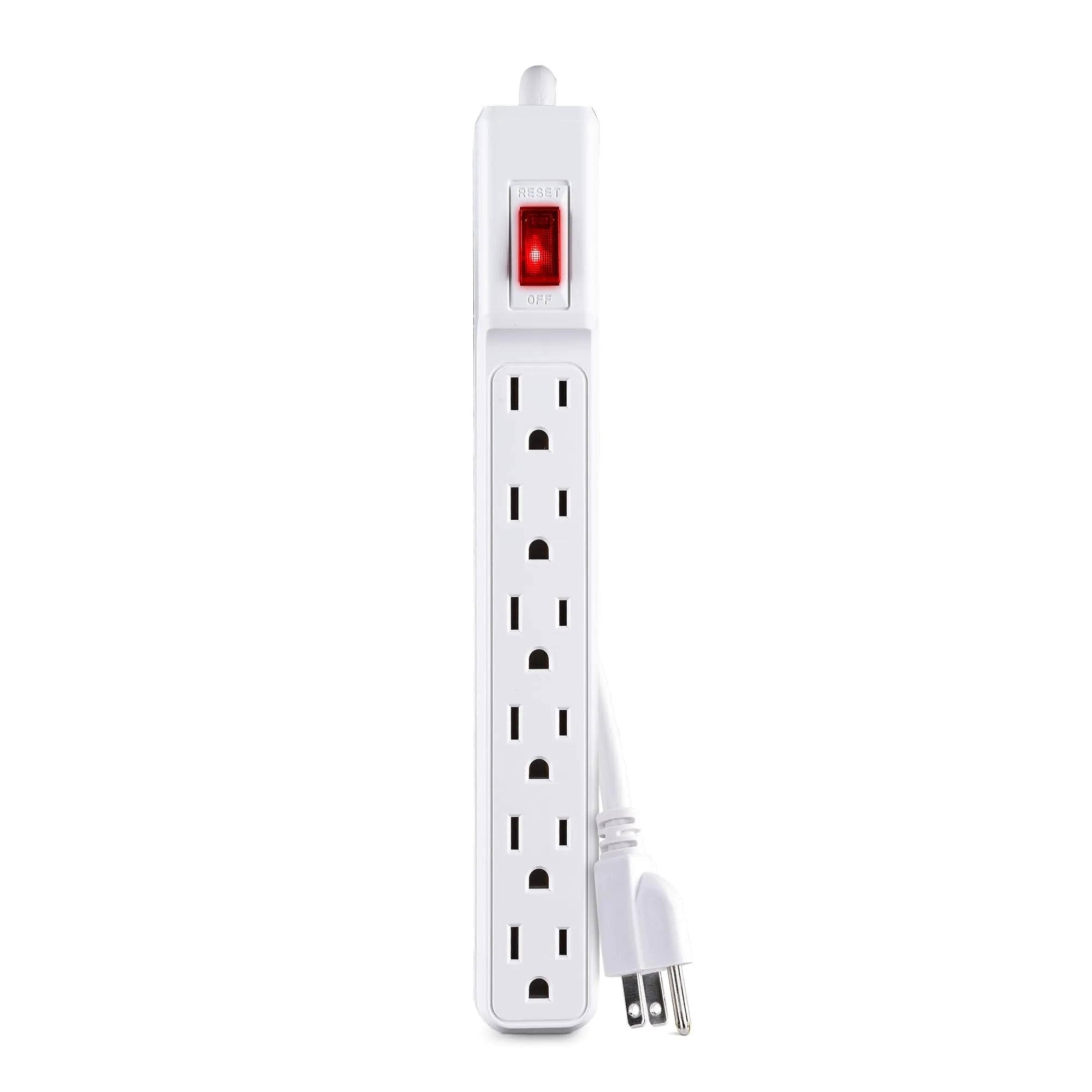 CyberPower GS60304 Power Strip 6 Outlets 3 Foot Power Cord White - BACKUPMYFILESNOW