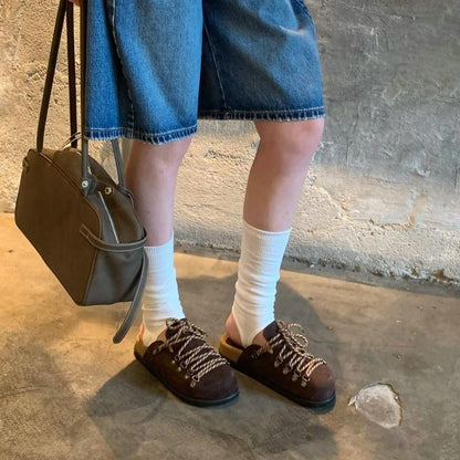 Strap slip-on closed-toe mules by My Store shown in a product image