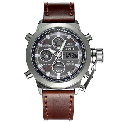 Retro minimalist business casual men's electronic sports watch, stylish design