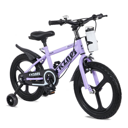 16-18 inch GBruno Store kids bike with training wheels and adjustable seat, featuring colorful frame and padded handlebars for young riders.