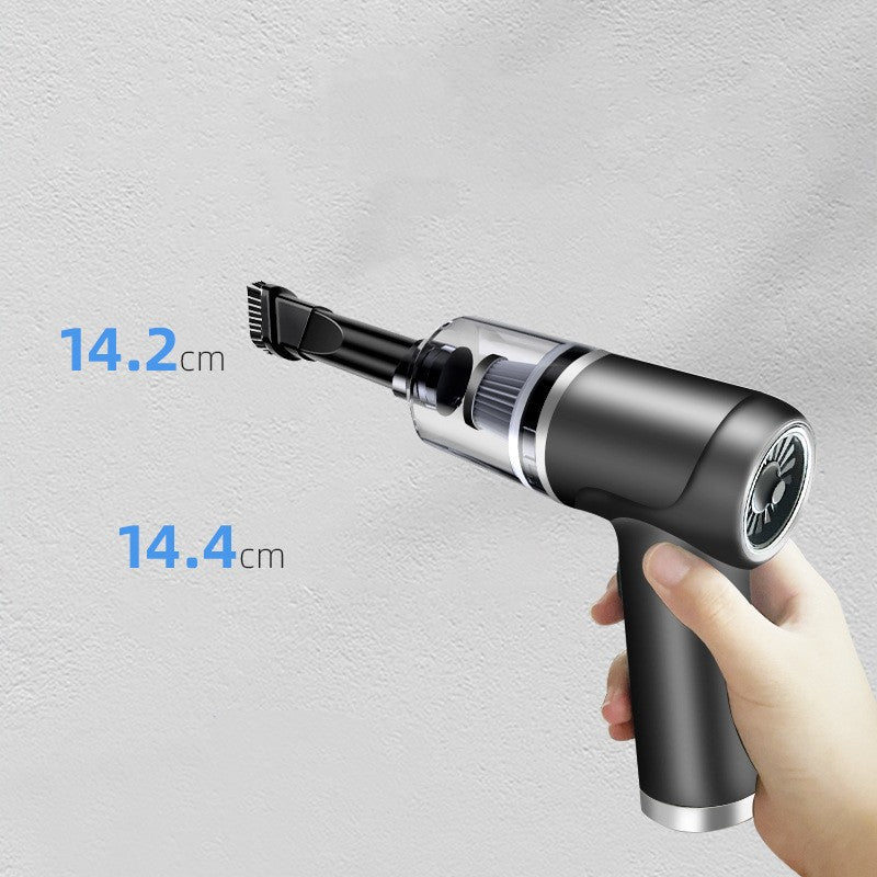 Wireless charging handheld vehicle vacuum cleaner with compact design and cordless operation