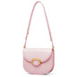 LA FESTIN Small Leather Crossbody Purses For Women - Adjustable Strap Shoulder Purse Designer Handbags Satchel Bags For Women - Pink