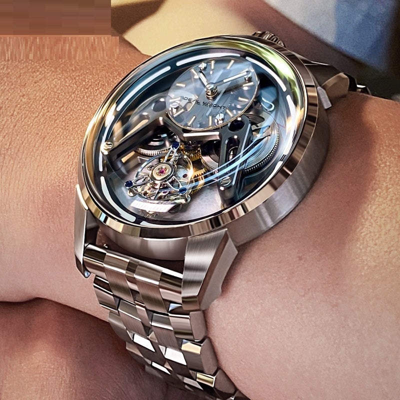 New Armor Tourbillon mechanical watch with visible tourbillon movement and detailed dial