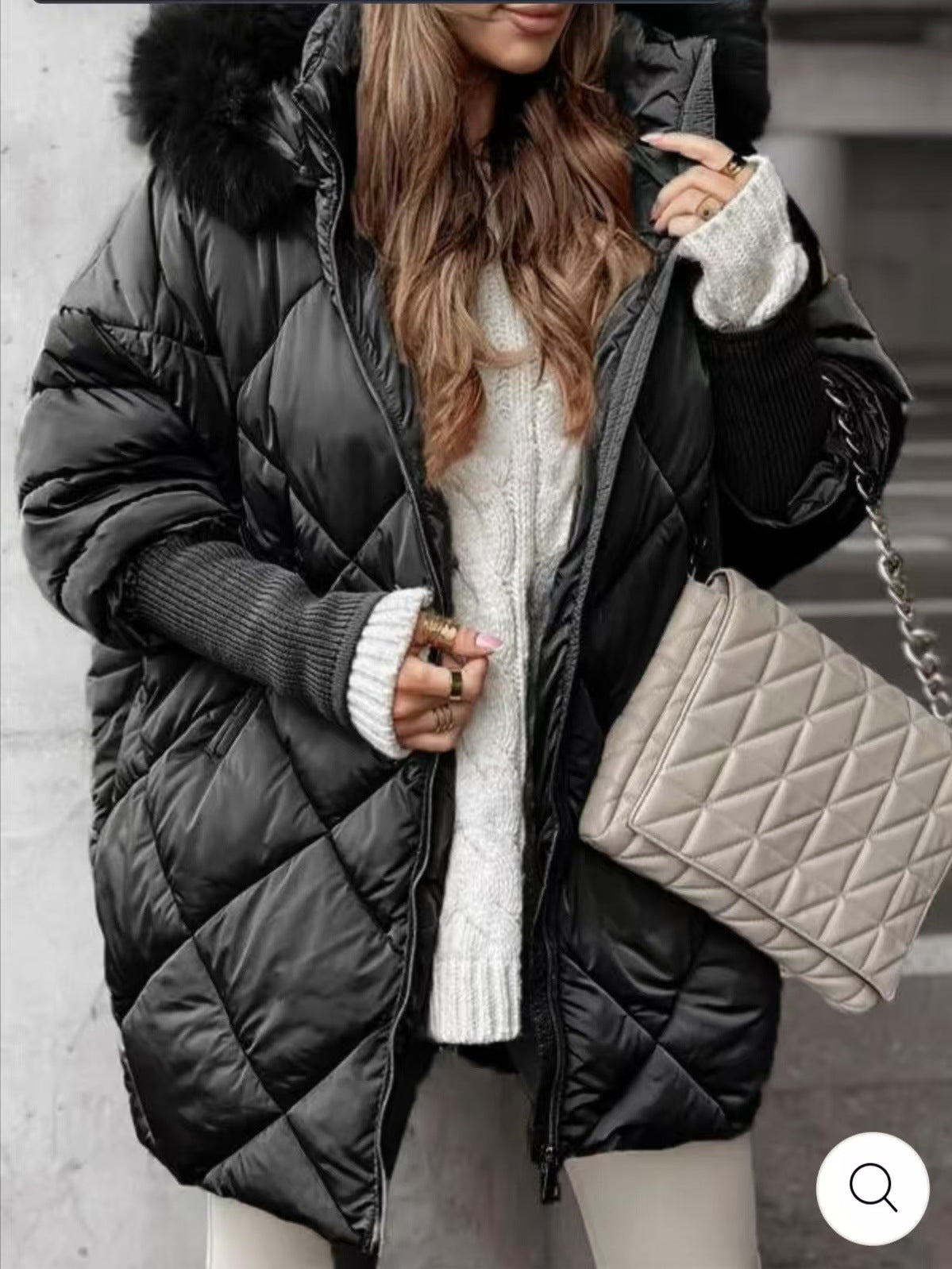 Winter hooded clothing cardigan coat in a warm, casual design