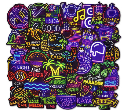 Do Not Repeat car personality stickers for skateboard and luggage, colorful sticker sheet close-up
