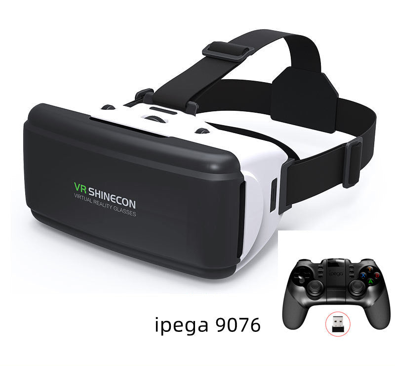 Thousand Magic Mirror compact mobile phone virtual reality 3D headset glasses in black with adjustable head strap