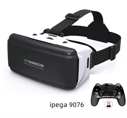 Thousand Magic Mirror compact mobile phone virtual reality 3D headset glasses in black with adjustable head strap