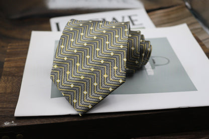 9cm men's vintage-style business formal wide-width tie by My Store