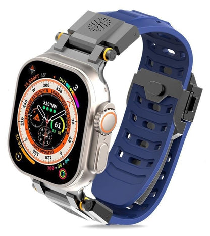 Metal aromatherapy watch band with visible links and clasp~":" "