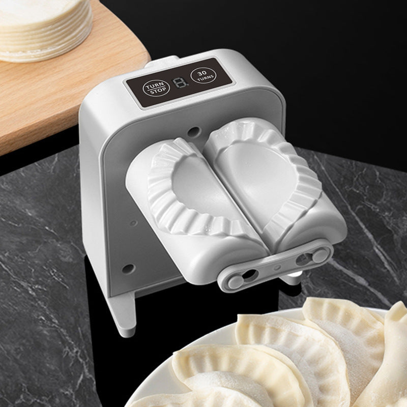 Electric automatic dumpling maker machine for easy kitchen dumpling preparation