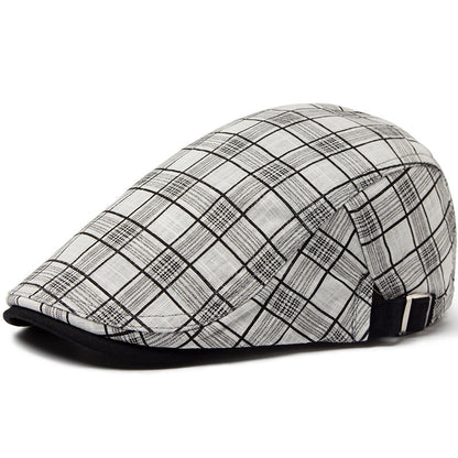 Mens Lightweight Summer Plaid Beret